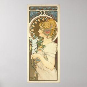Alphonse Mucha Painting fullt utfall Poster