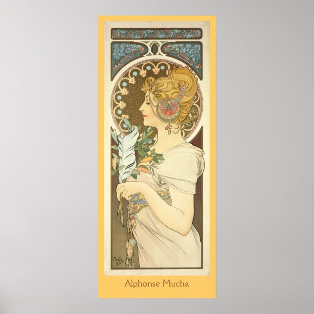 Alphonse Mucha Painting Poster (Framsidan)
