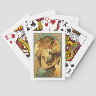 Alphonse Mucha Painting Spelkort
