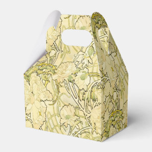 Alphonse Mucha Peonier Art Nouveau Blommönster Presentaskar