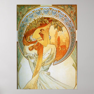 Alphonse Mucha - Poetry Poster