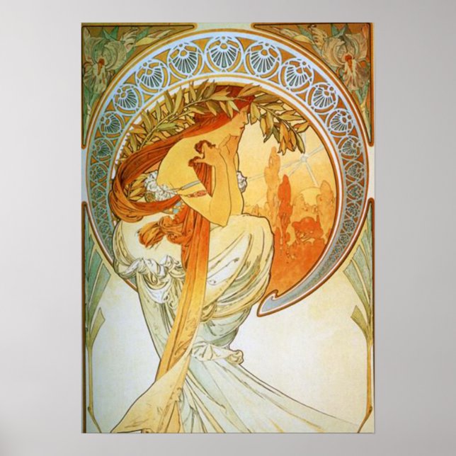 Alphonse Mucha - Poetry Poster (Framsidan)