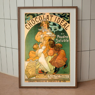 Alphonse Mucha poster chokladväggsdekan