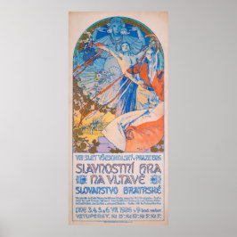 Alphonse Mucha Poster för Sokol Festival (1926)