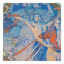 Alphonse Mucha Poster för Sokol Festival (1926)