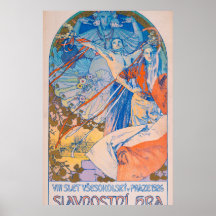 Alphonse Mucha Poster för Sokol Festival (1926)