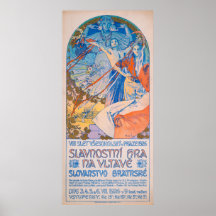 Alphonse Mucha Poster för Sokol Festival (1926)