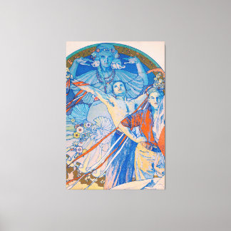 Alphonse Mucha Poster för Sokol Festival (1926) Canvastryck