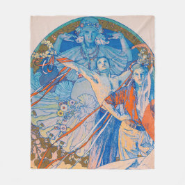 Alphonse Mucha Poster för Sokol Festival (1926) Fleecefilt
