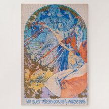 Alphonse Mucha Poster för Sokol Festival (1926)
