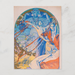 Alphonse Mucha Poster för Sokol Festival (1926) Vykort
