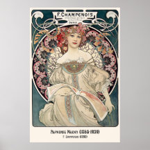 Alphonse Mucha Poster | Skriv ut galleriet art nou