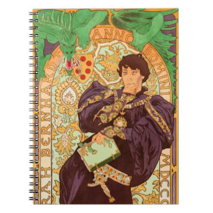 Alphonse Mucha Prince och Dragon Anteckningsbok