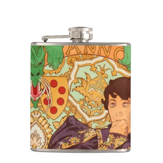 Alphonse Mucha Prince och Dragon Fickplunta (Framsidan)