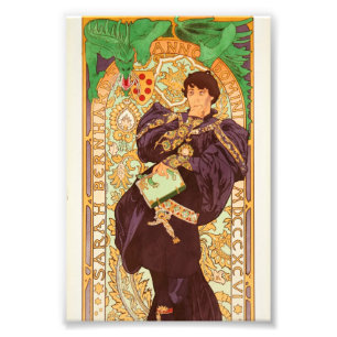Alphonse Mucha Prince och Dragon Fototryck