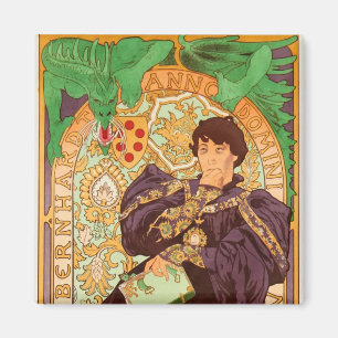 Alphonse Mucha Prince och Dragon Magnet