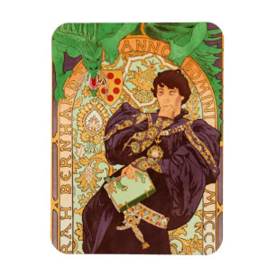 Alphonse Mucha Prince och Dragon Magnet