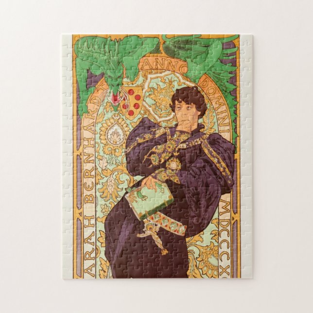 Alphonse Mucha Prince och Dragon Pussel (Vertikal)