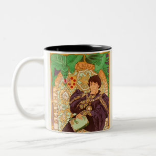 Alphonse Mucha Prince och Dragon Två-Tonad Mugg