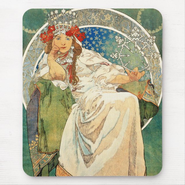 Alphonse Mucha Princess Hyacint Mus Vaddera Musmatta (Framsidan)
