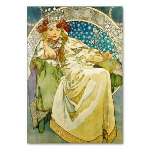 Alphonse Mucha Princess Hyacinth Art nouveau Bordsnummer