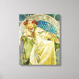 Alphonse Mucha Princess Hyacinth Art nouveau Canvastryck