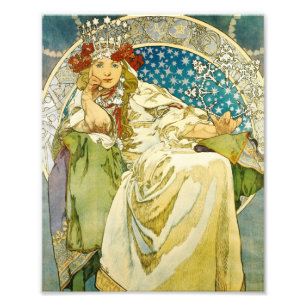 Alphonse Mucha Princess Hyacinth Art nouveau Fototryck