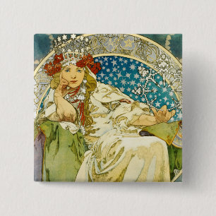 Alphonse Mucha Princess Hyacinth Art nouveau Knapp