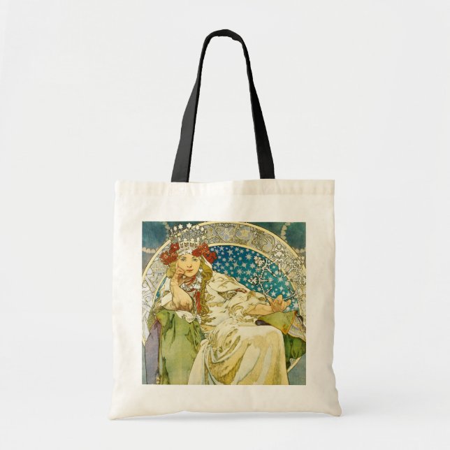 Alphonse Mucha Princess Hyacinth Art nouveau Tygkasse (Framsidan)