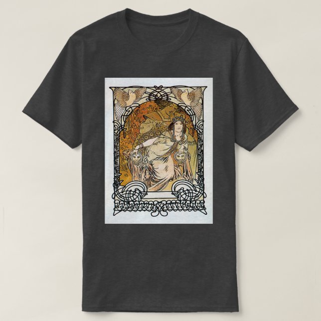 Alphonse Mucha Princesse de Tripoli T Shirt (Design framsida)