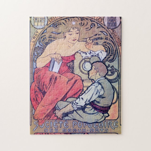 Alphonse Mucha Pussel (Vertikal)