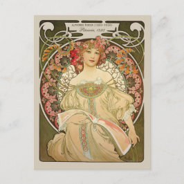 Alphonse Mucha Rêverie Daydröm CC0877 Art nouveau Vykort