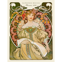 Alphonse Mucha Rêverie Daydröm CC0879 Art nouveau