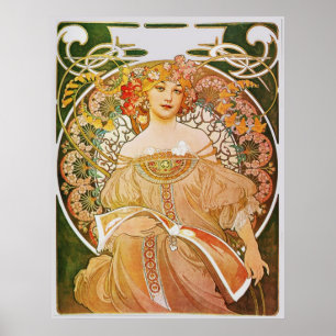 Alphonse Mucha Reverie Daydröm Poster