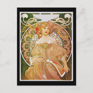 Alphonse Mucha Reverie Daydröm Vykort
