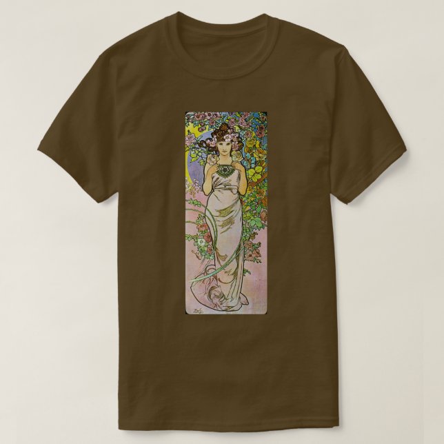 Alphonse Mucha Ro T Shirt (Design framsida)