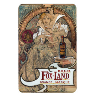 Alphonse Mucha rommagnet Magnet