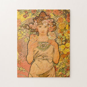 Alphonse Mucha ropussel Pussel