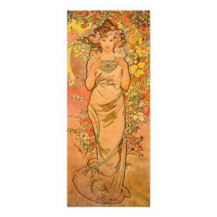 Alphonse Mucha rotrycket Fototryck