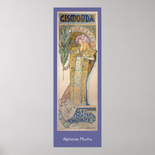 Alphonse Mucha - Sarah Bernhard Painting Poster