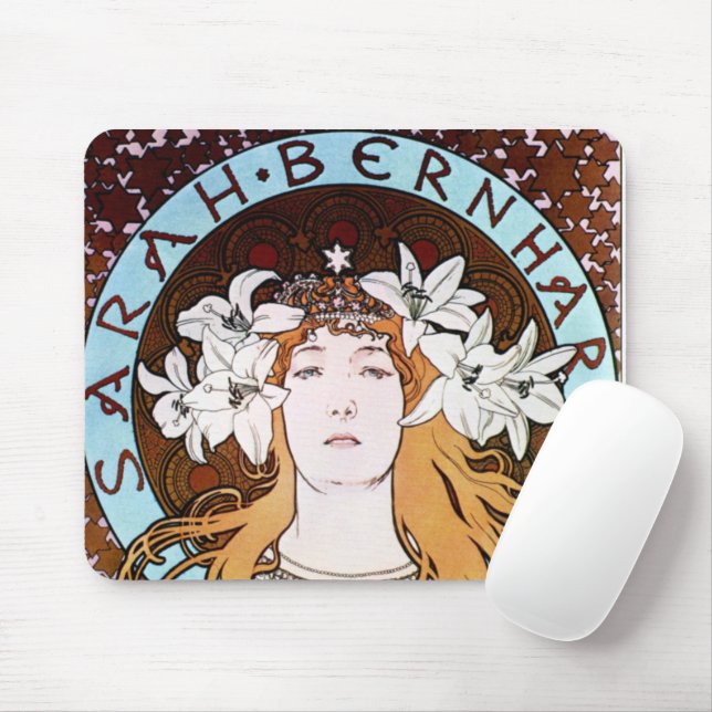 Alphonse Mucha - Sarah Bernhardt Musmatta (Med mus)