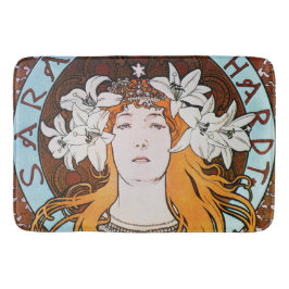 Alphonse Mucha Sarah Bernhardt Vintage Art nouveau Badrumsmatta