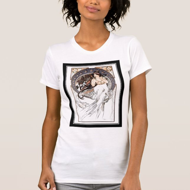 Alphonse mucha skjorta vintage tee (Framsida)