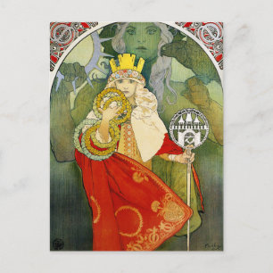 Alphonse Mucha Sokol Festival Postcard Vykort