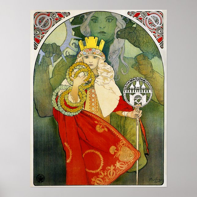 Alphonse Mucha Sokol Festival Poster (Framsidan)