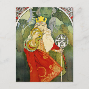 Alphonse Mucha Sokol festivalinbjudningar Inbjudningar