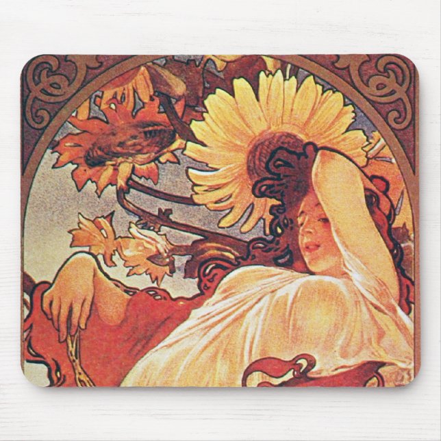 Alphonse Mucha Solros Musmatta (Framsidan)