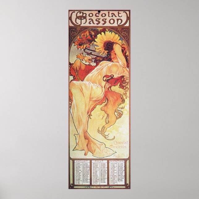 Alphonse Mucha Solros Poster (Framsidan)