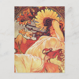Alphonse Mucha Solros Vykort