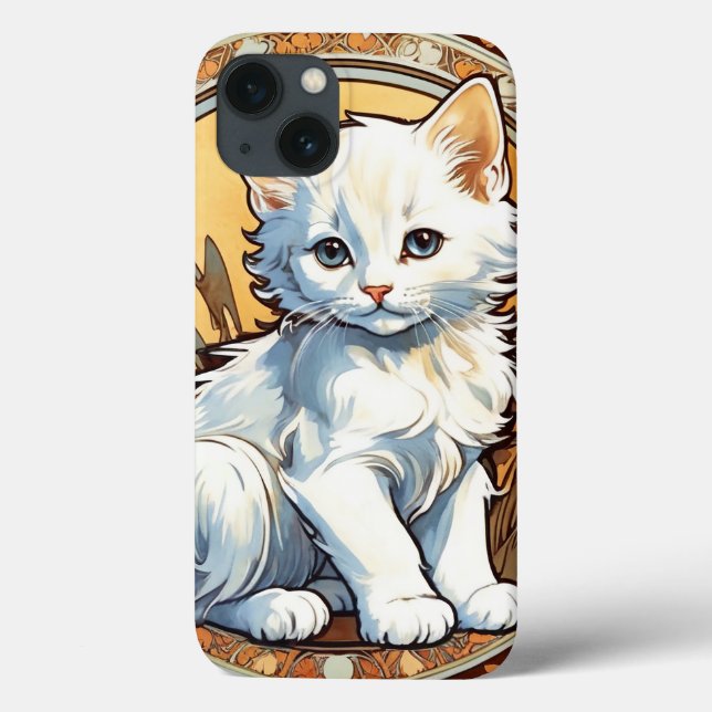 Alphonse Mucha Stil Cat (Baksida)